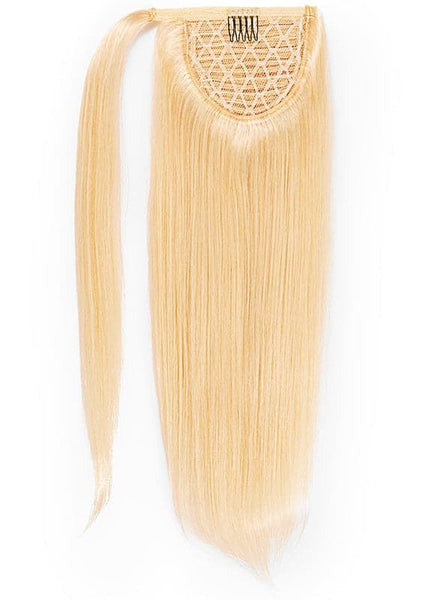16 Inch Clip In Ponytail Extension #60 Light Blonde