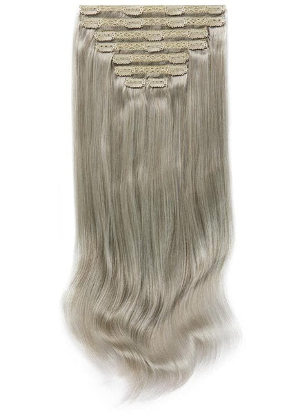 16 inch clip in hair extensions #silver 4