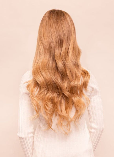 20 Inch Deluxe Clip in Hair Extensions #16 Light Golden Blonde