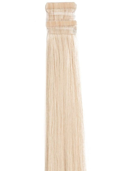 24 Inch Remy Tape Hair Extensions Platinum Blonde