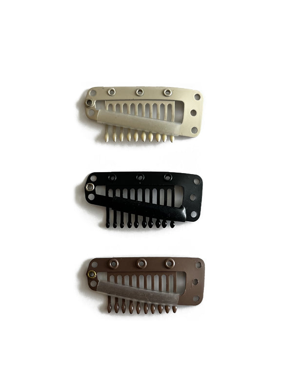 Clips for Hair Extensions XLarge / Brown